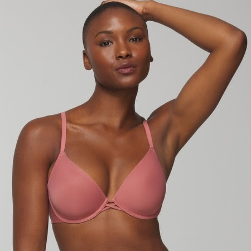 Soma Lightly Lined Plunge Bra - Clay Rose